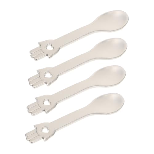 Ipetboom 4 Stück Gesichtscreme Löffel Praktische Kosmetik Dig Scoops Wiederverwendbare Kleiner Make Up Löffel für Hautpflege für Zuhause und Reisen von Ipetboom