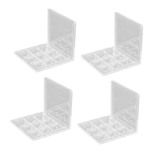 Ipetboom 4stücke Lidschattenbox Organizer Mit Leeren Make-up-farbmischplatten Für Lidschatten Highlights Und Foundation Tragbar Und Langlebig von Ipetboom