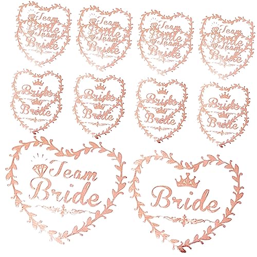Ipetboom 40 Stück Brautjungfern Tattoos Sticker Temporäre Tattoos für Junggesellinnenabschied Party Dekoration Hautfreundliches Material für Körper und Gesicht von Ipetboom