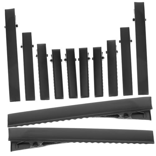 Ipetboom 40 Stück Teiliges Metall Haarklammern für DIY Schleifen Haarschmuck Alligator Clips in Schwarz Rutschfest und Sicher zum Basteln und Haarstyling für Damen und Mädchen von Ipetboom