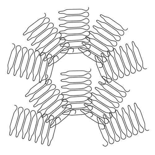 Ipetboom 40 Stück Teiliges Mini Haarkamm aus Metall Gewellter Finish Fixer Unsichtbare Haarklammern Sicherer Griff für DIY Haarstyling Kompakt und Leicht für Damen und Mädchen von Ipetboom