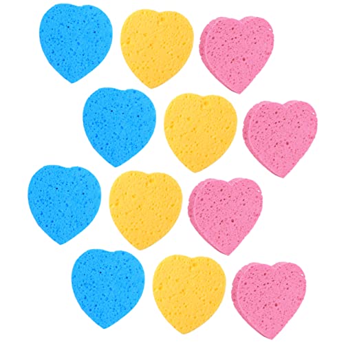 Ipetboom 45stücke Herzförmige Gesichtsreinigungsschwämme Exfolierende Makeup Entferner Leicht Und Tragbar Für Tägliche Gesichtspflege Und Sanfte von Ipetboom