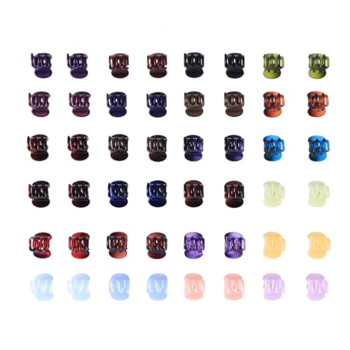 Ipetboom 48stücke Perlmutt-haarklammern Klein Kunststoff-haarspangen Für Frauen Mädchen-haarschmuck Haarnadeln Mit Einzigartigem Design Kopfbedeckungen Aus Kunstharz Haarspangen in Sechsfar von Ipetboom