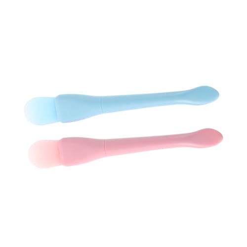 Ipetboom 4Stücke Doppelseitiger Silikonapplikator mit Löffel Weiche Gesichtspflegewerkzeuge für Schlamm und Gelmasken Sowie Hautpflegecreme von Ipetboom