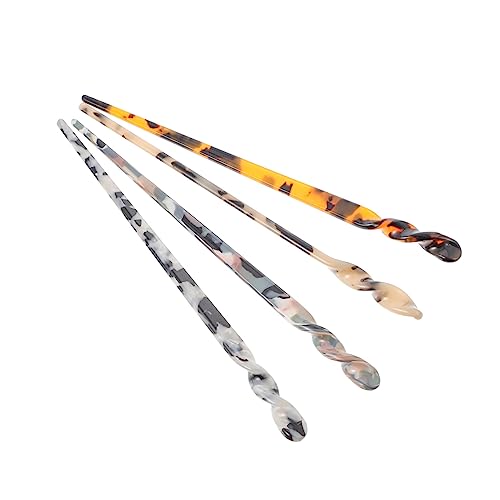 Ipetboom 4stücke Haarstäbchen Retro Haarnadeln Weiblich Haar Decor Zubehör Mädchen Kopfschmuck Resin Haarnadeln Traditionell Schmuck Für Alltag Und Auftritte von Ipetboom