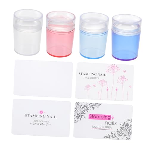 Ipetboom 4sätze Stempel Für Nägel Silikon Stempelset Nagel Stempelset Für Maniküre Hand-nagelkunst-stempel von Ipetboom