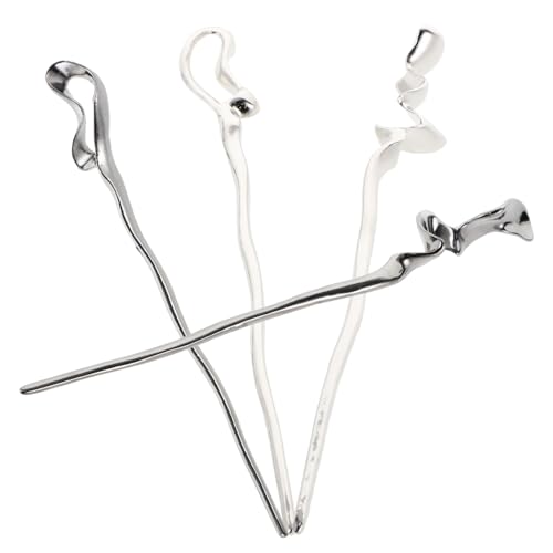 Ipetboom 4stücke Chinesische Haarstäbe Vintage Haarstift Essstäbchen Haarstyling-accessoires Für Frauen Minimalistisches Haarschmuck Zubehör von Ipetboom