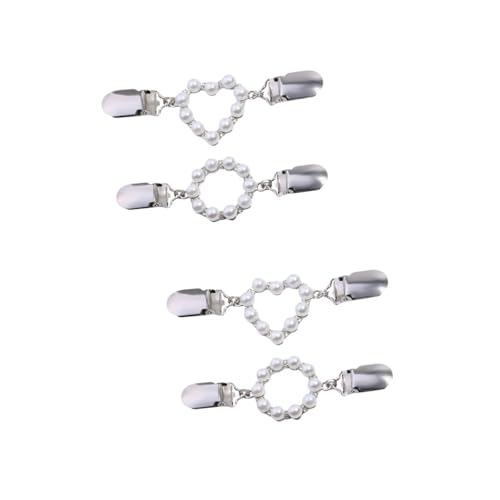 Ipetboom 4stücke Herzförmige Blusen Clips Für Damen Rundes Design Vielseitig Einsetzbar Für Schals Und Cardigans Einfach Zu Bedienen Und Für Und Lässige Anlässe von Ipetboom