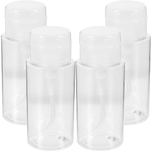 Ipetboom 4stücke Nagellackentferner Pumpflaschen Leere Nachfüllbare Spender Für Make-up Entferner Praktische Aufbewahrung Für Maniküre Und Kosmetik von Ipetboom