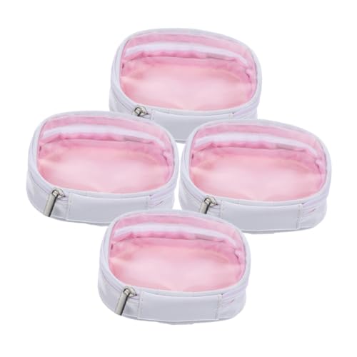 Ipetboom 4stücke Reise Make-up Tasche Schminktasche Kosmetiktasche Damen Tragbar Outdoor Mit Reißverschluss Kleine Schminktäschchen Für Reisen Kulturbeutel Wiederverwendbar Schlüssel von Ipetboom