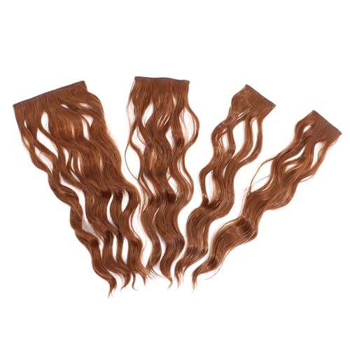 Ipetboom 4stücke Teiliges Wellen-haarteil Aus Hochwertigem Hitzebeständigem Material Unsichtbare Clip-in Haarverlängerung Für Natürliche Styles Für Frauen Und Mädchen von Ipetboom