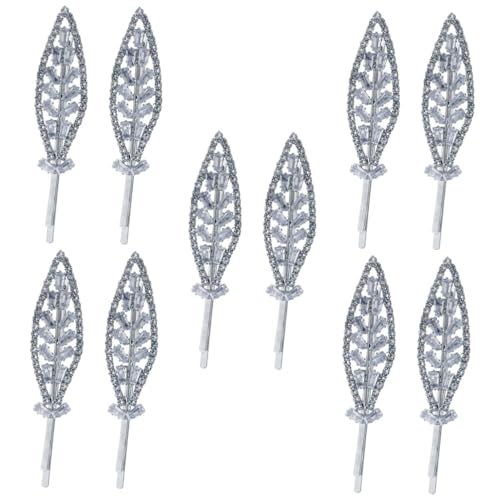 Ipetboom 5 Paare Haarspange Mit Strass Braut Haarspange Haarschmuck Blumenklammern Haarspangen Aus Metall Für Damen Haarklemme Zinklegierung Mädchen Seitenclip Hochzeit von Ipetboom