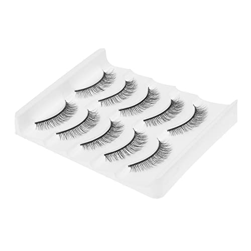 Ipetboom Lieferungen 5 Paare Kurze Falsche Wimpern Wasserfeste Falsche Wimpern Falsche Wimpern Für Frauen Wimperntusche Japanisch Diy-make-up Bilden 3d Chemische Faser Schlank Sass von Ipetboom