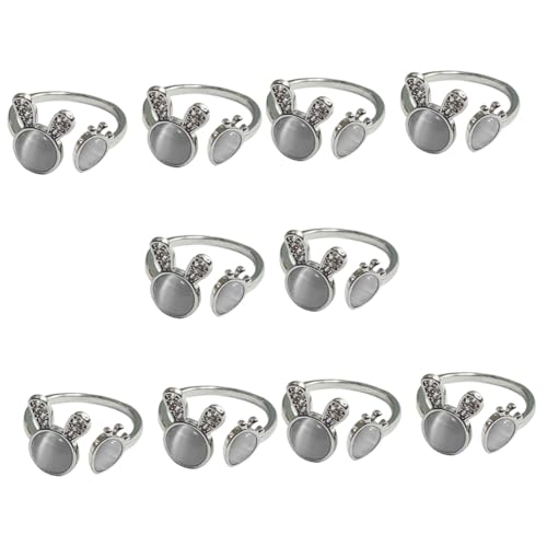 Ipetboom 5 Sätze Damen Finger Ringe Mit Hasen Karotten Design Verstellbarer Offener Ring Hochwertigem Leichter Langlebiger Schmuck Für Frauen 2 Stück * 5 von Ipetboom