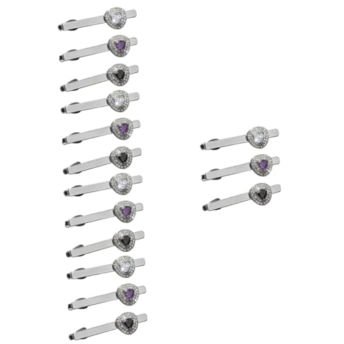 Ipetboom 5 Sätze Herren Krawattenklammern Mit Kristallen Stilvolle Krawattennadel Für Hochzeit Festlichkeiten Elegantes Design Glänzende Herrenaccessoires 3 Stück * 5 von Ipetboom