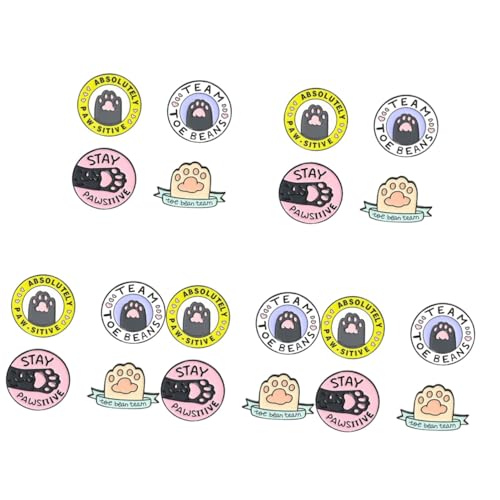 Ipetboom 5 Sätze Katzenpfoten Brosche Cartoon Anstecknadel Für Frauen Teenager Für Schals Pullover Besondere Anlässe Langlebig Leicht Anzubringen 4 Stücke * 5 von Ipetboom