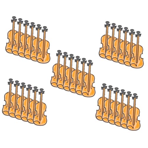 Ipetboom 5 Sätze Teiliges Metallbroschen Für Frauen Männer Kreative Violine Anstecknadeln Instrumenten Deko Für Kleidung Taschen Schals 6 Stück * 5 von Ipetboom