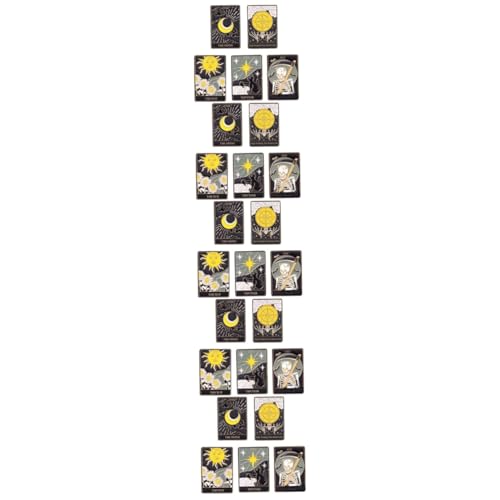 Ipetboom 5 Sätze Teiliges Tarot Broschen Anstecknadeln Für Kleidung Dekorative Emaille Pins Für Frauen Stilvolle Alltagsaccessoires Für Taschen Schals 5 Stück * 5 von Ipetboom