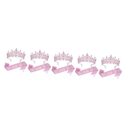 Ipetboom 5 Sets Gürtel Kristallkrone Geburtstagskrone Geburtstagsschärpe Und Krone Prinzessinnenkronen Für Kleine Mädchen Zum Geburtstag Dekorationen Partyzubehör Ipetboom 5 Sets Gürtel Kristallkrone Geburtstagskrone Geburtstagsschärpe Und Krone Prinzessinnenkronen Für Kleine Mädchen Zum Geburtstag Dekorationen Partyzubehör von Ipetboom
