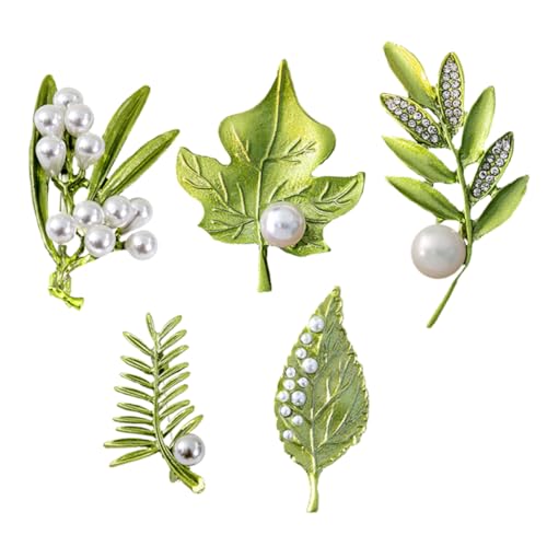 Ipetboom 5 Stck. Teiliges Broschen Pin Perlen Dekorative Anstecknadeln für Kleidung Hüte Kleider Anzüge Accessoires für Frauen von Ipetboom