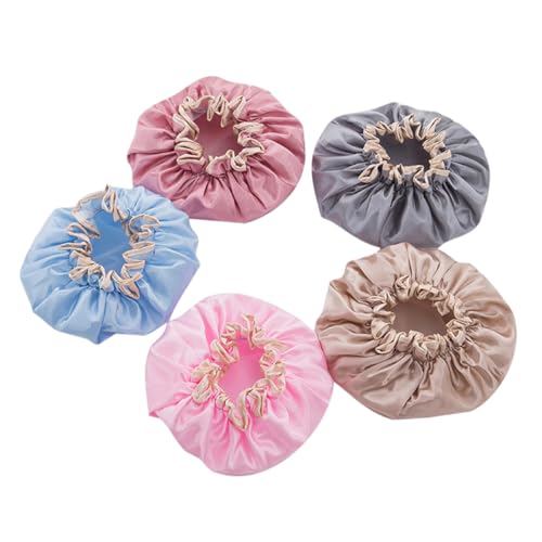 Ipetboom 5er-pack Doppellagige Badekappen – Friseursalonkappen Für Männer Und Frauen Für Den Heim- Und Salongebrauch Bequem Und Praktisch Für Das Haar von Ipetboom