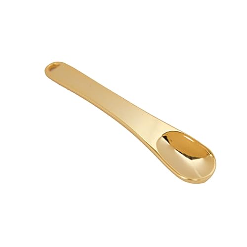 Ipetboom 5 Stück Augencreme Löffel Augenlöffel Sahnelöffel aus Zink Augenmassagegerät Schminklöffel Golden von Ipetboom