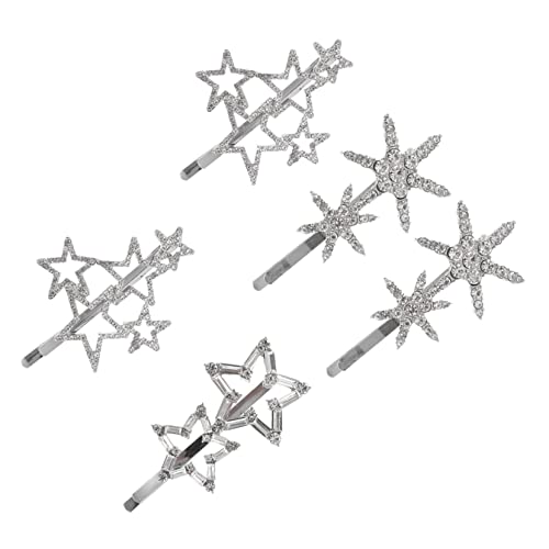 Ipetboom 5stücke Schneeflocken Haarnadeln Für Damen Elegante Haarspangen Für Hochzeiten Und Feste Funkelnde Accessoires Für Jede Feierlichkeit Leicht Und Langlebig von Ipetboom