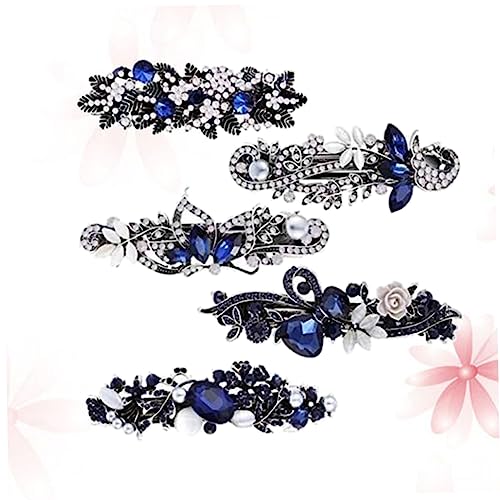 Ipetboom 5stücke Teiliges Kristall Haarklammern Mit Blumen Vintage Friseurclips Für Hochzeiten Feste Und Besondere Anlässe Haarschmuck Für Mädchen Und Frauen Elegant Und Vielseitig von Ipetboom