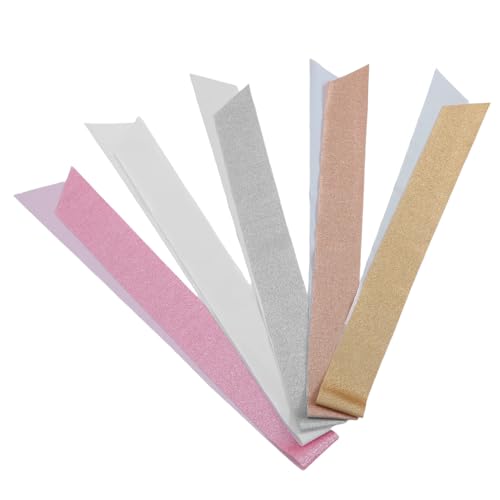 Ipetboom 5 Stück Leere Schärpen für Hochzeiten Geburtstagsfeiern Junggesellinnenabschiede und Abschlussfeiern Vielseitige Basteloptionen Roségold Silber Hellgold und Weiß von Ipetboom