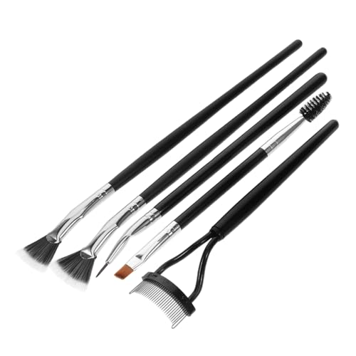 Ipetboom 5stücke Teiliges Fan Wimpern-bürsten Gebogene Mascara-bürste Für Obere Und Untere Wimpern Sanfte Borsten Für Präzise Anwendung Für Professionelles Augen-make-up von Ipetboom