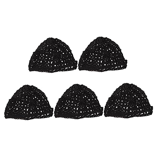 Ipetboom 5St Mesh häkeln Haarnetz haarnetze hair net Atmungsaktives Haarnetz Leichtes Haarnetz Sicherheits-Haarnetz Haarnetz-Set Schal Perückenkappe Hutnetz Damen Baumwolle von Ipetboom