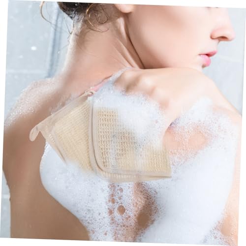 Ipetboom 5 Stück Teiliges Baumwoll Leinen Badetuch mit Peelingfunktion Sanftes Körperpeeling Reichhaltiger Schaum Hautfreundlich Komfortabel für Tägliche Dusche und Gesichtswäsche von Ipetboom