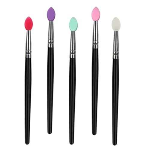 Ipetboom 5 Stück Teiliges Gesichtsmakeup Bunte Lidschatten Concealer pinsel Vielfältig Einsetzbar Einfache Reinigung für Augen Gesichts make up von Ipetboom