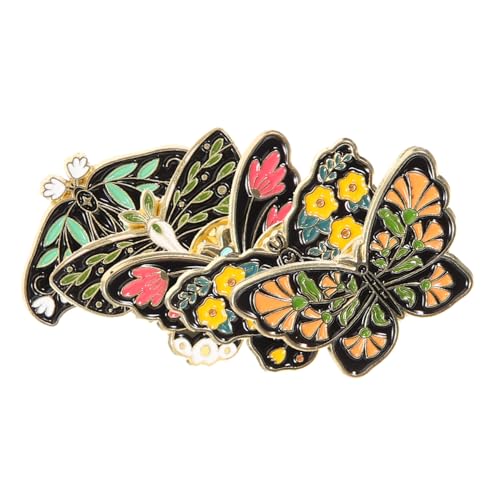 Ipetboom 5 Stück Teiliges Schmetterlingsbroschen Anstecknadel Metall Retro Abzeichen für Kleidung Schals Hüte Modisches Schmuckzubehör für Besondere Anlässe von Ipetboom