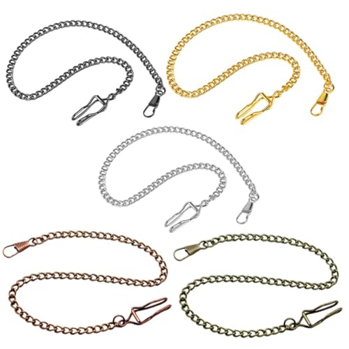 Ipetboom 5 Stück Teiliges Vintage Taschenuhr Ketten aus Legiertem Material Robust und Einfach zu Befestigen Klassische Uhrenketten für Herren und Damen Geeignet für Anzugweste und Ipetboom 5 Stück Teiliges Vintage Taschenuhr Ketten aus Legiertem Material Robust und Einfach zu Befestigen Klassische Uhrenketten für Herren und Damen Geeignet für Anzugweste und von Ipetboom