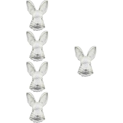 Ipetboom 5 Stück Vintage Kaninchen Brosche für Damen Silbern Tier Anstecknadel Kleidungsanstecker für Schals Hüte Jacken für Besondere Anlässe Feiertage von Ipetboom