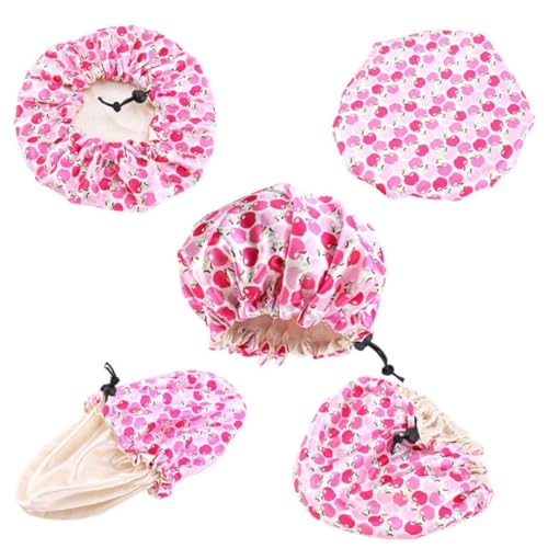 Ipetboom 5stücke Satin Bademütze Für Junge Mädchen Mit Gummizug Junge Mädchen Schlafmütze Aus Satin Elastiße Haarschutzhaube Für Kindergesichtwaschen Langlebig Und Sicher Gemischter Stil von Ipetboom