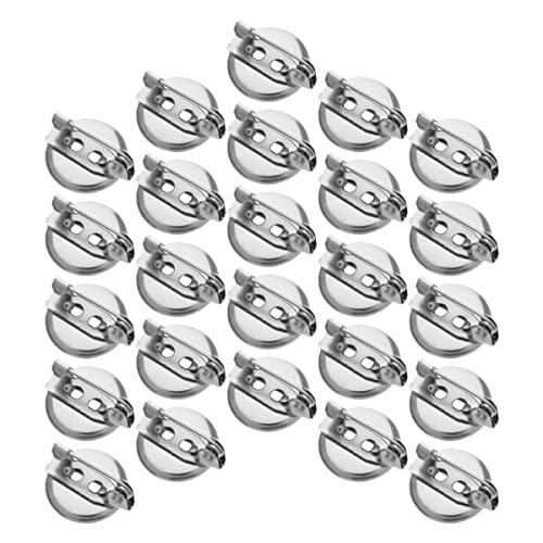 Ipetboom 50 Stück Brosche -Tablettzubehör Pads Handwerk Herstellung Konvertieren klein Sicherheits-Brustklammerbasis brosche DIY material brosche grundfassung Eisen Silver von Ipetboom