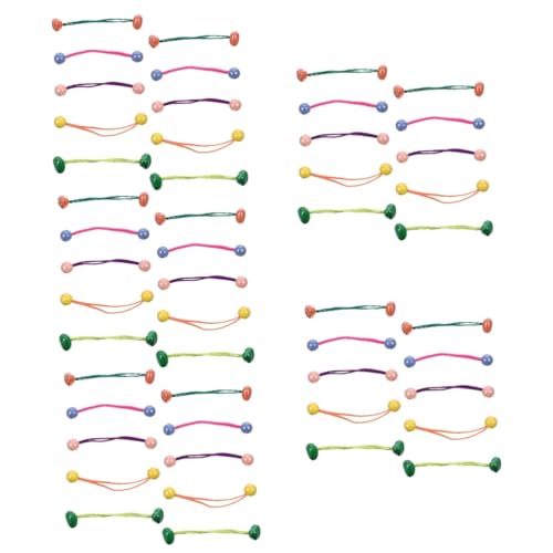 Ipetboom 50 Stück Haarseil Haargummis Für Kinder Kugelhaargummis Haarballen Für Mädchenhaare Elastische Haargummis Kinderhaaraccessoires Für Mädchen Elastizität Plastik Kugelkopf Baby von Ipetboom