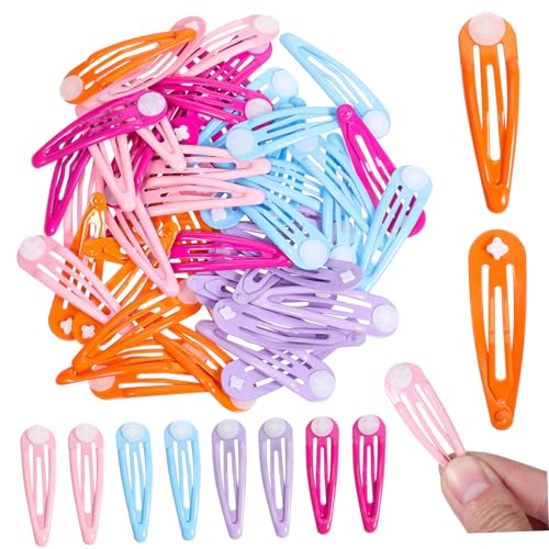 Ipetboom 50 Stück bunte Haarspange Haarspangen Haarspangen Mini-Haarspange Make-up-Clips für das Haar Haarspangen für Frauen leer Haarschmuck Kunsthandwerk Haarnadel Kleinkind Knopf Acryl von Ipetboom