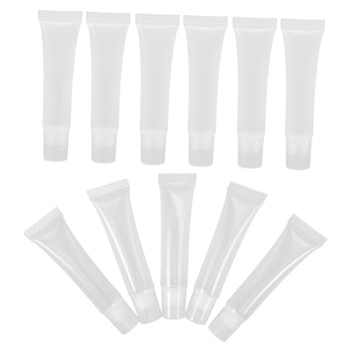 Ipetboom 50stücke Transparente Leere Tuben Für Kosmetische Anwendungen Oblique Mouth Rohre Für Lip Gloss Und Lippenbalsam Wiederverwendbare Reisebehälter Und Langlebig von Ipetboom