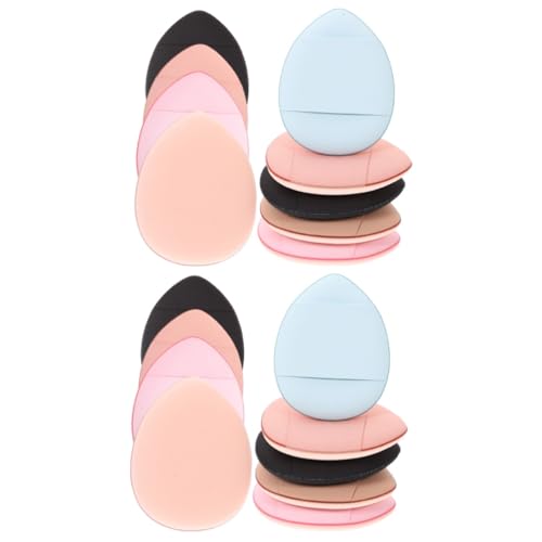 Ipetboom 50 Stück Puff kissen an den Fingers pitzen Gesichtspuderquaste Puderquaste für Make-up Schwämme werkzeug Mini-Finger-Puff Make-up-Zubehör für Frauen Erwachsener Puffs Augenbinde von Ipetboom