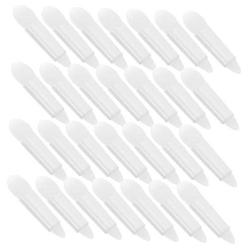 Ipetboom 50 Stück Teiliges Silikon Make Up Pinsel mit Kleinen Lidschatten und Lippenpinseln Wiederverwendbar Transparent Weiches Silikon für Cremige Lidschatten und Lippenfarben Sanfte von Ipetboom