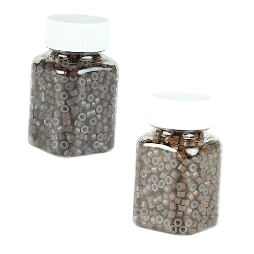 Ipetboom 500 Stück Perücken-flechtperlen Silikon-haarverlängerungen Dreadlock-haarmanschetten Für Damen Und Herren Modisches Styling-tool von Ipetboom