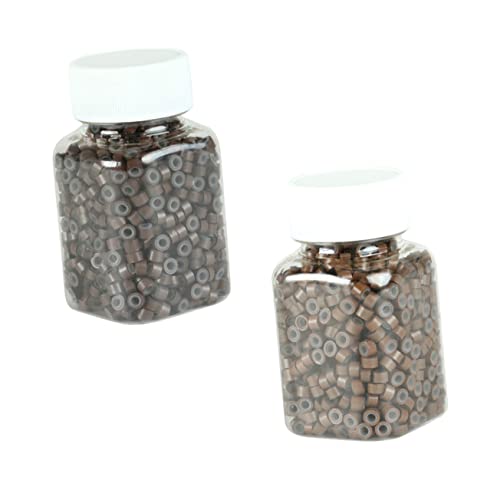 Ipetboom 500stücke Silikon Haarklip-ringe Für Dreadlocks Und Haarverlängerungen Hochwertige Haaraccessoires Schokoladenbraun Für Männer Und Frauen von Ipetboom