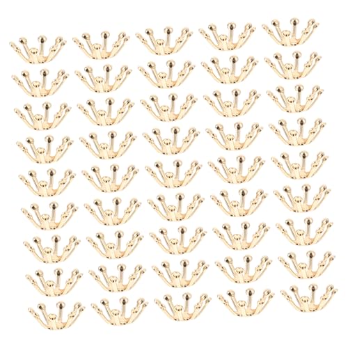 Ipetboom 50stücke Diy Blumen Knospe Kopfschmuck Zubehör Kupfer Haar Decor Haarnadel Zubehör Schmuckanhänger Diy von Ipetboom