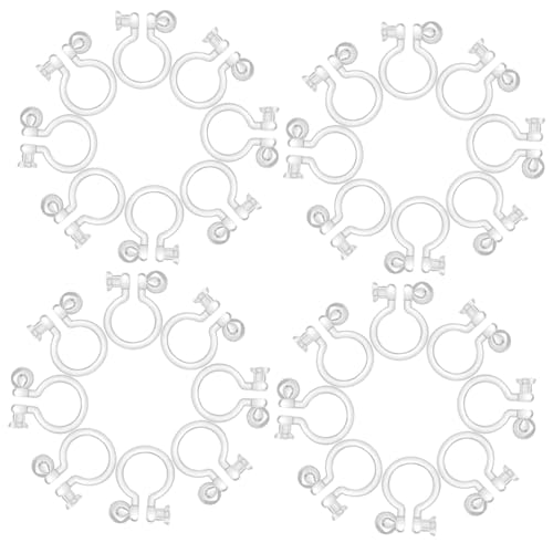 Ipetboom 50stücke Ohrclip-konverter Aus Kunststoff Diy-ohrclips Ohne Piercing Dekorativer Ohrringzubehör Für Bastelohrringe von Ipetboom