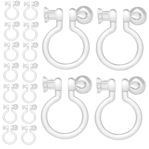 Ipetboom 50stücke Ohrclips Zum Selbermachen Ohrring Aus Kunststoff Ohrringzubehör Für Diy Basteln Piercing Dekorative Ohrclips Für Anlässe von Ipetboom