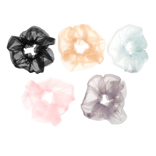 Ipetboom 5stücke Haarring Für Frauen Kopfschmuck Für Mädchen Haarschmuck Mit Gummiband in Farben Haar Ringe Mit Einfacher Mode Für Pferdeschwanz Und Locken von Ipetboom