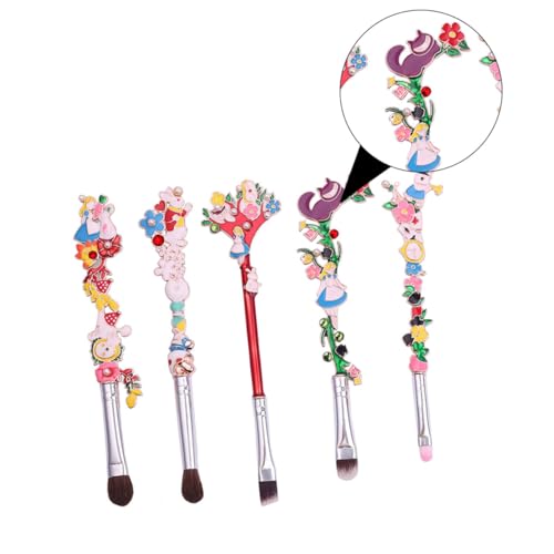 Ipetboom 5St Make-up Pinsel Make-up liefert Karikatur Augenbrauenpinsel schminkpinsel Lidschatten Pinsel Kosmetikpinsel Fee Augenbrauenbürste Zauberstab Lippenbürste Fräulein Kunstfaser von Ipetboom